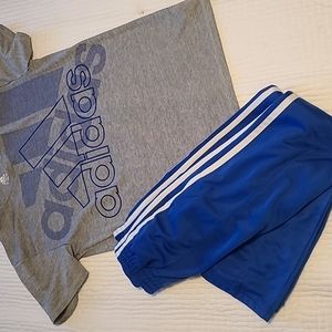 Adidas shirt Xl & athletic works pants 12/14